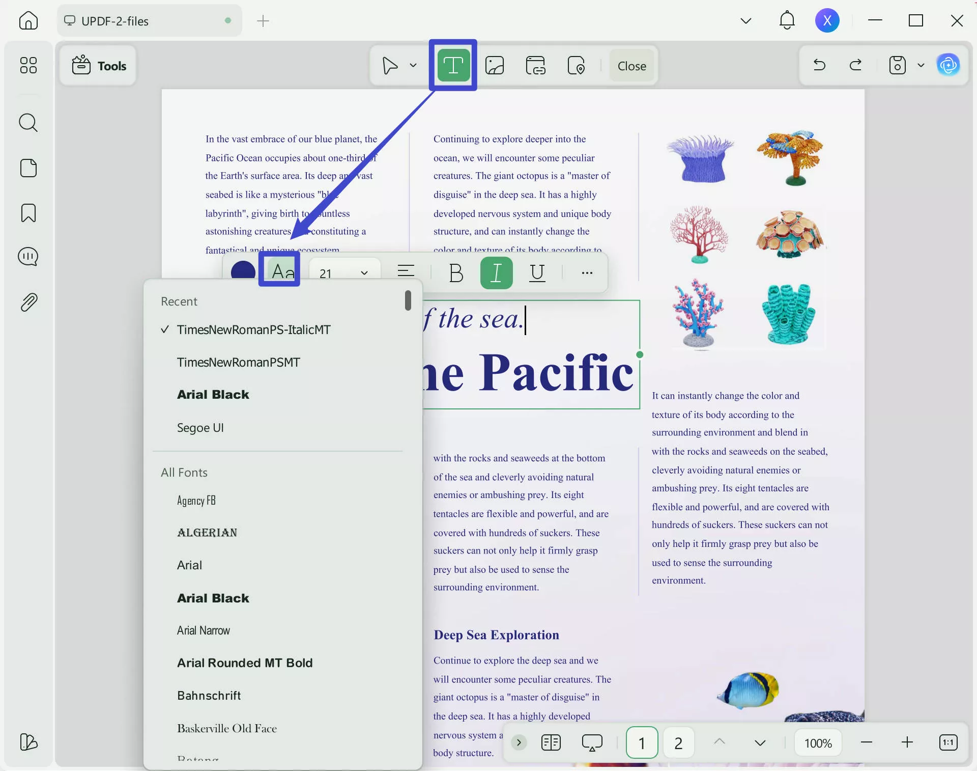 edit pdf with same font updf edit text