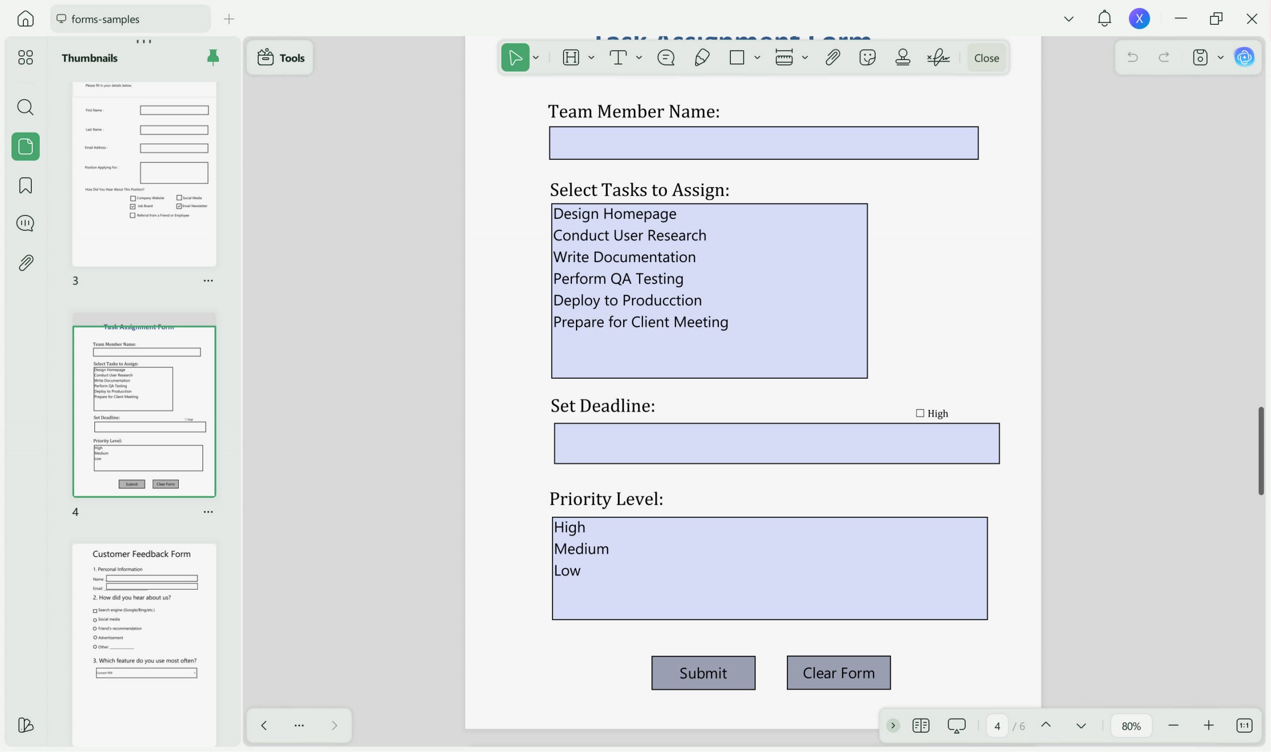convert fillable word to fillable pdf UPDF