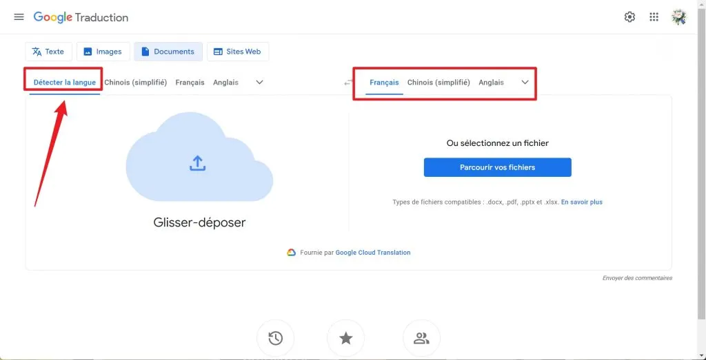 google traduction pdf gratuit