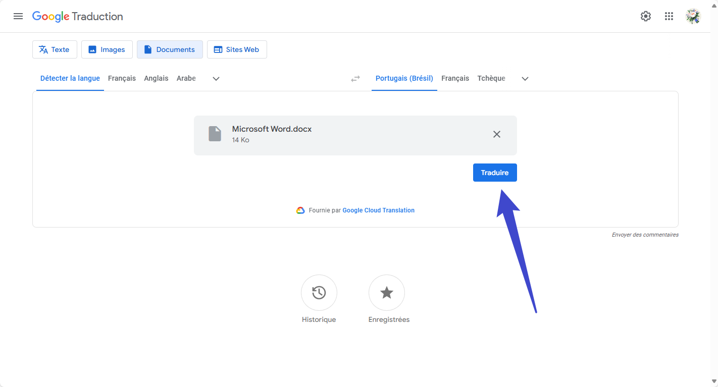 google traduction