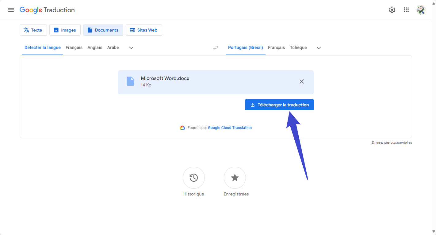 google traduction