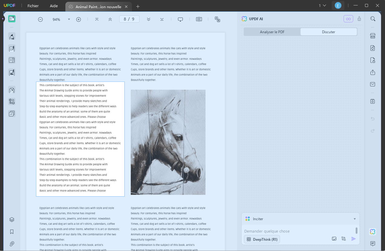 updf ai traduire pdf