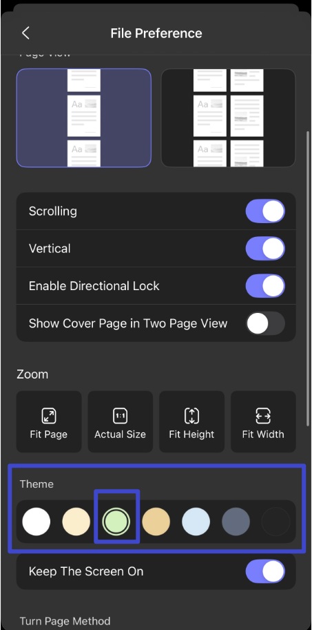 choose the theme color as you like
