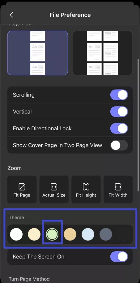 choose the theme color as you like