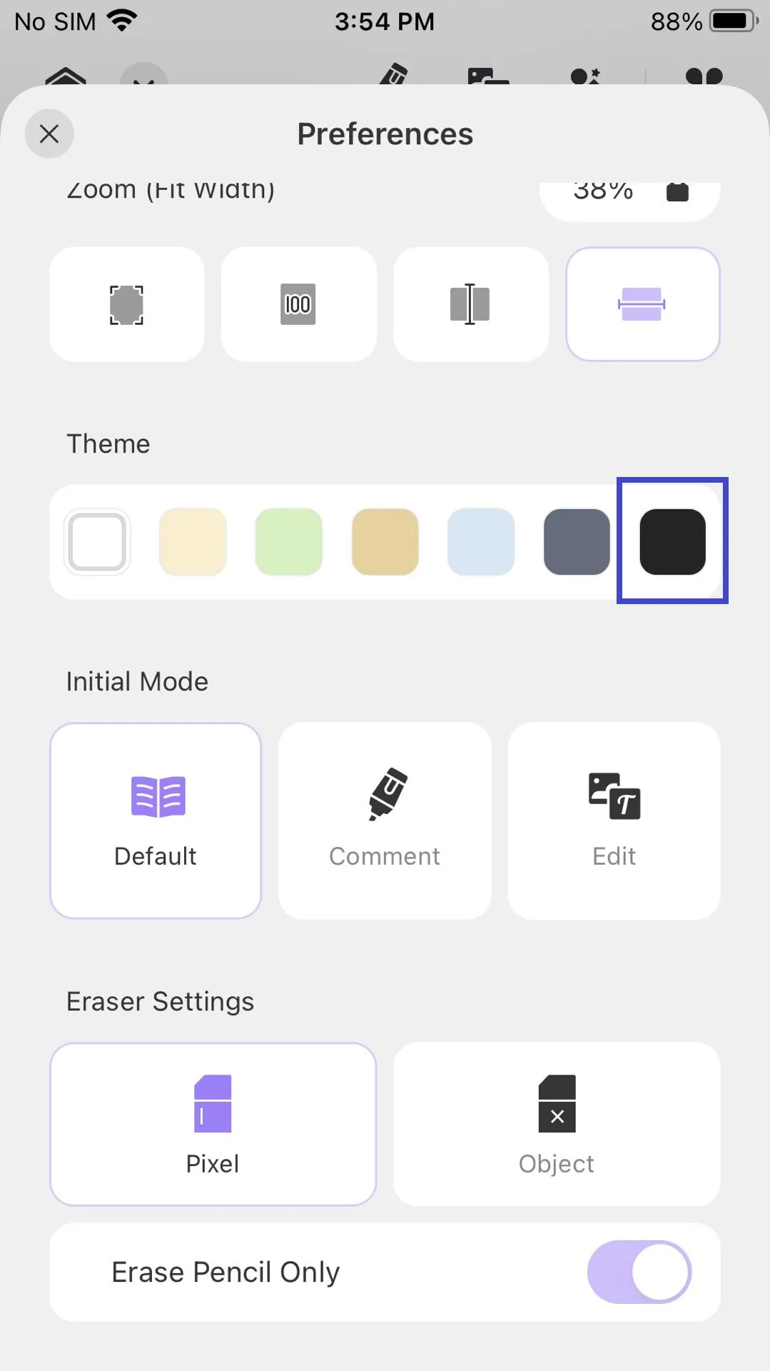invert pdf colors iphone updf