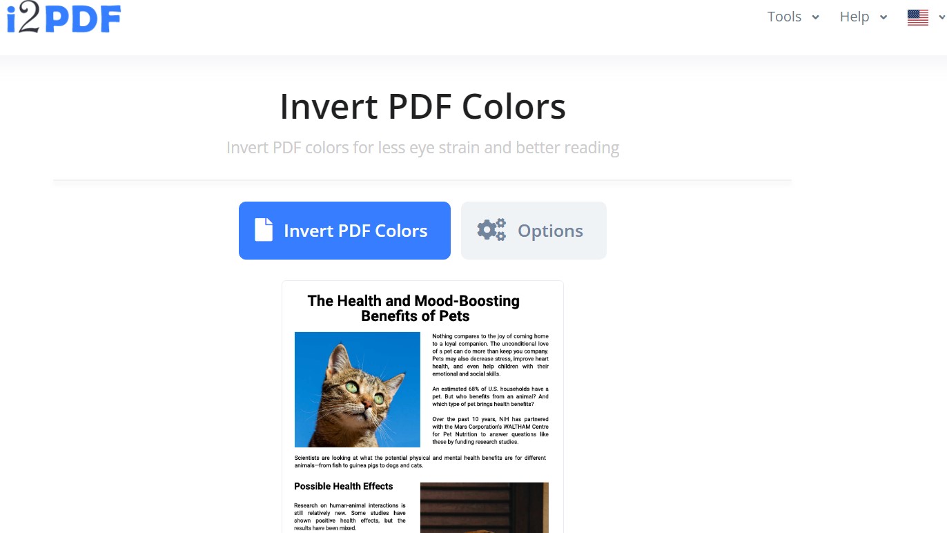 invert pdf colors i2pdf