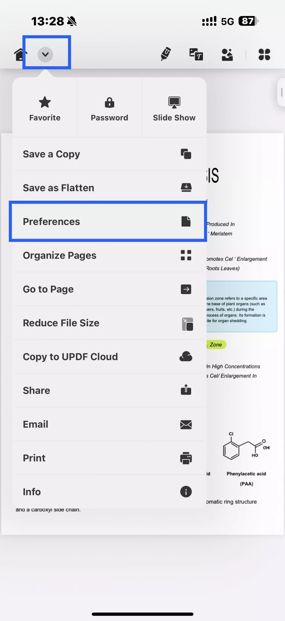 invert pdf colors iphone updf 2