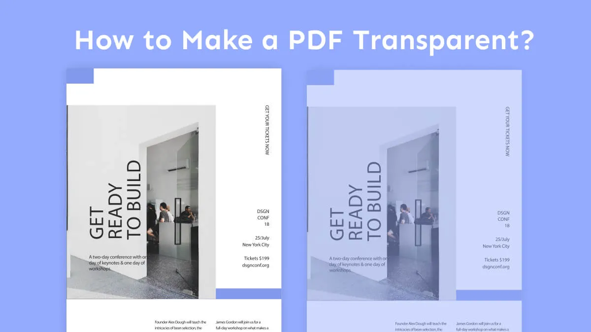 How to Make a PDF Transparent? (Easy and Fast)