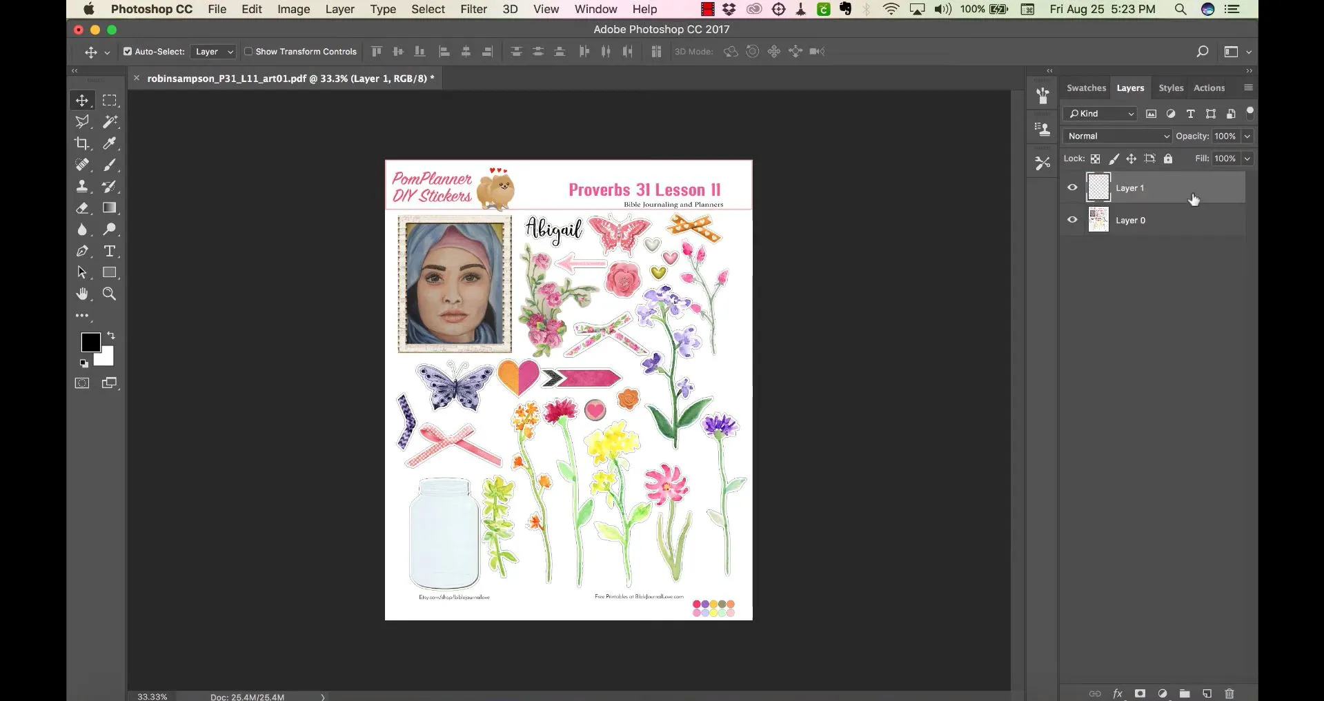 PDF transparent machen Photoshop