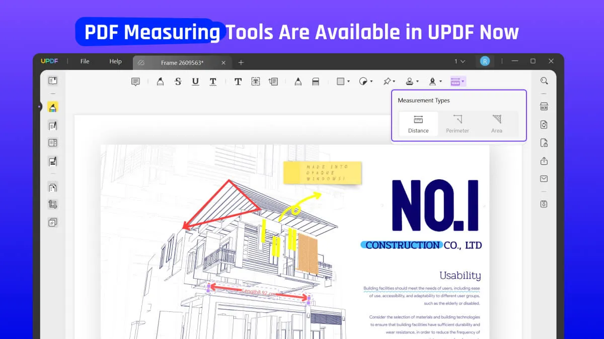 as ferramentas de medição do revit para pdf estão disponíveis no updf agora