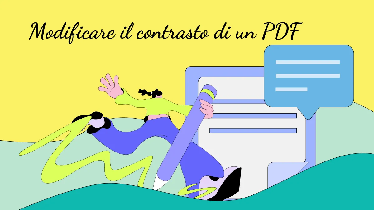 Guida semplice su modificare il contrasto di un PDF