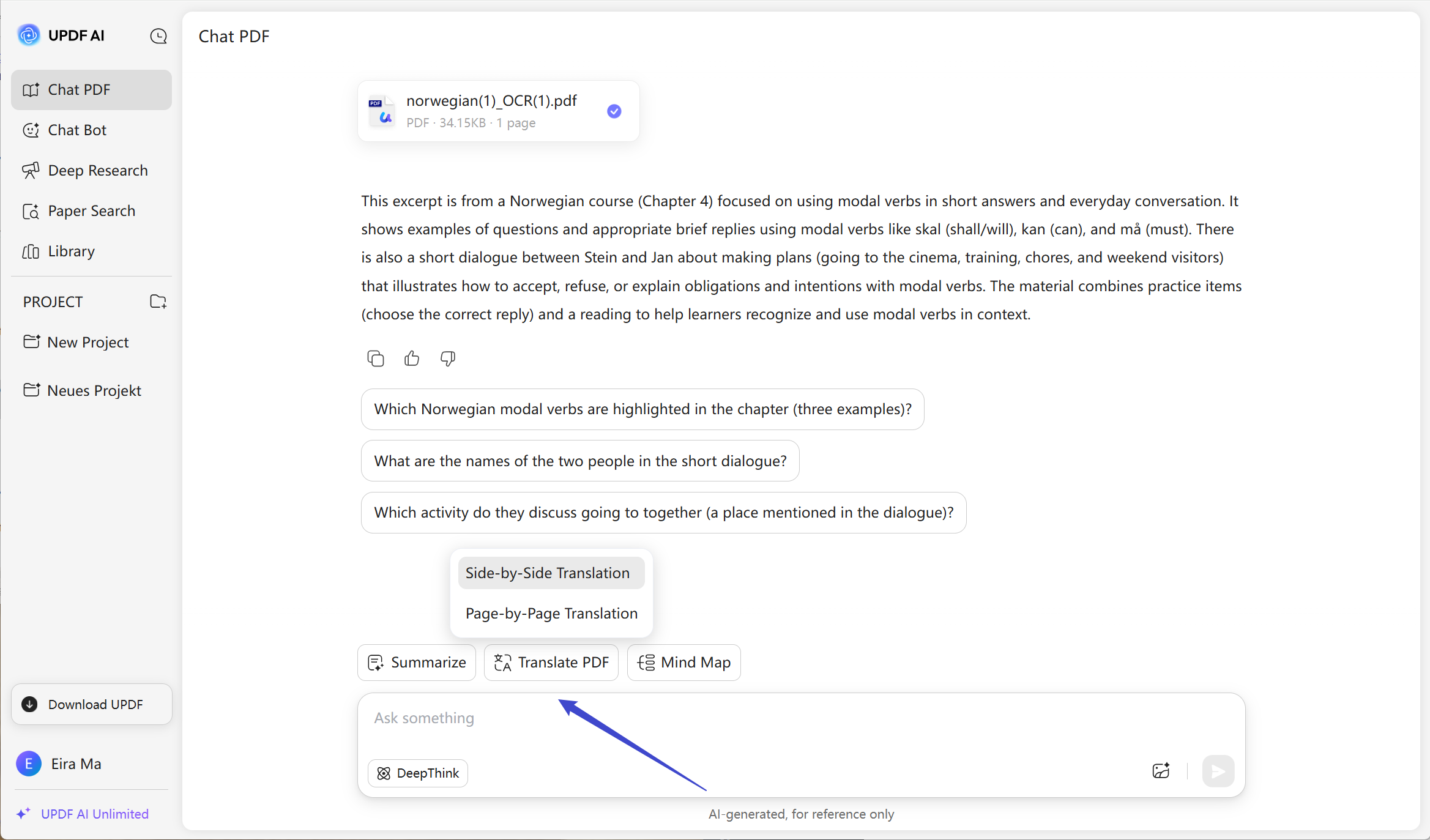 Page-by-Page Translation