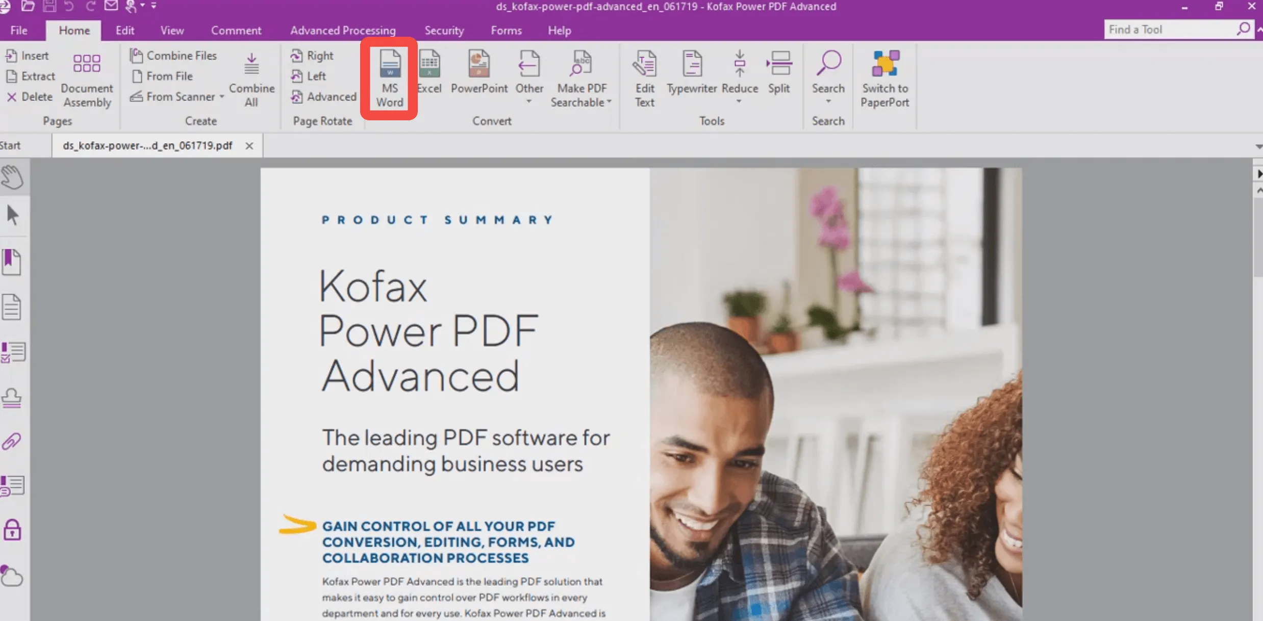 Kofax Mac PDF to Word Converter