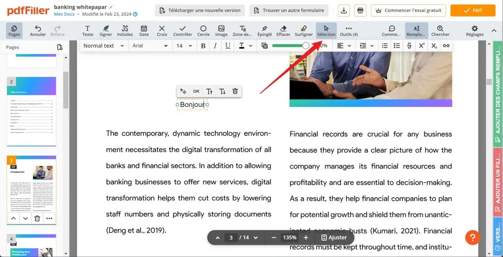 copier une signature sur un document pdf