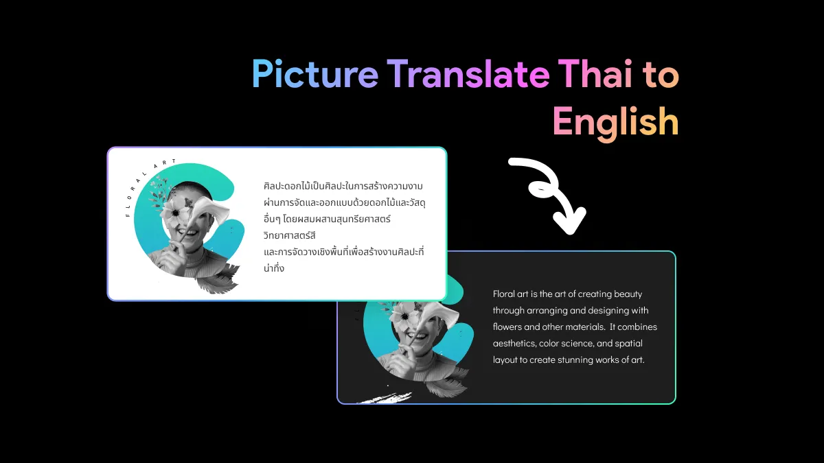 How To Picture Translate Thai to English