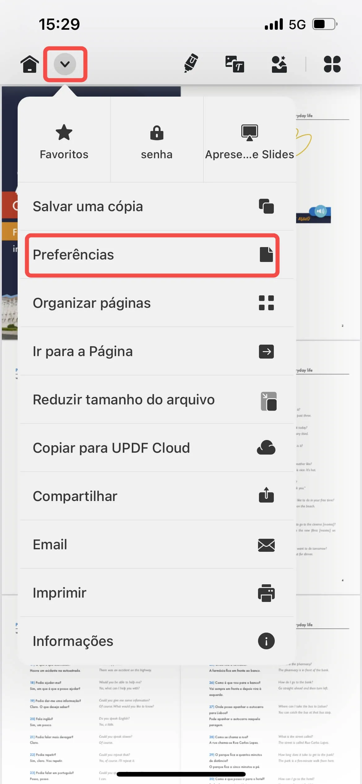 como abrir pdf no iphone