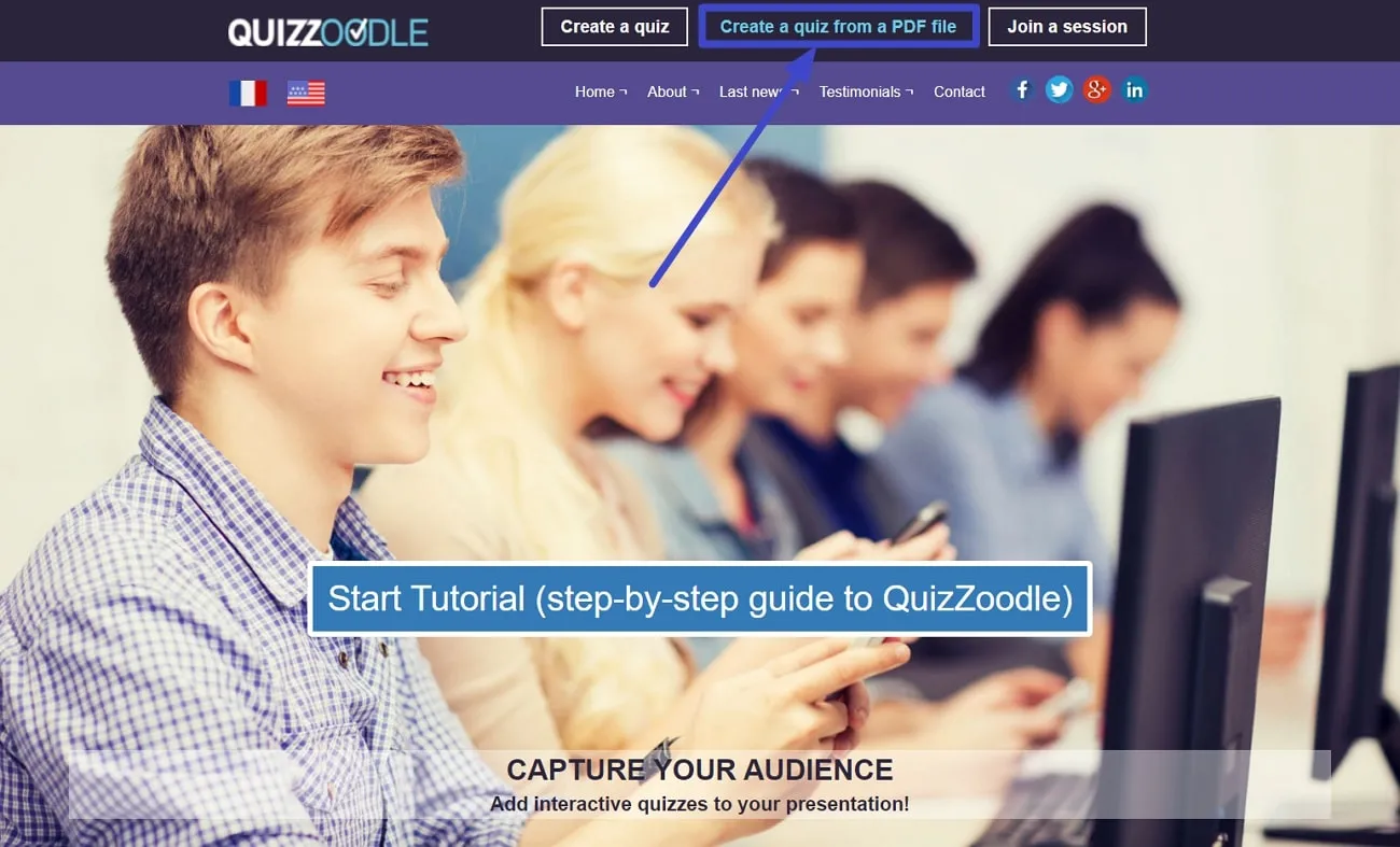 app per creare quiz: QuizZoodle