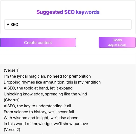 ai rap lyrics generator aiseo