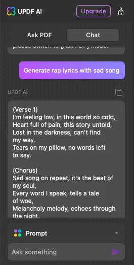 ai rap lyrics generator updf ai