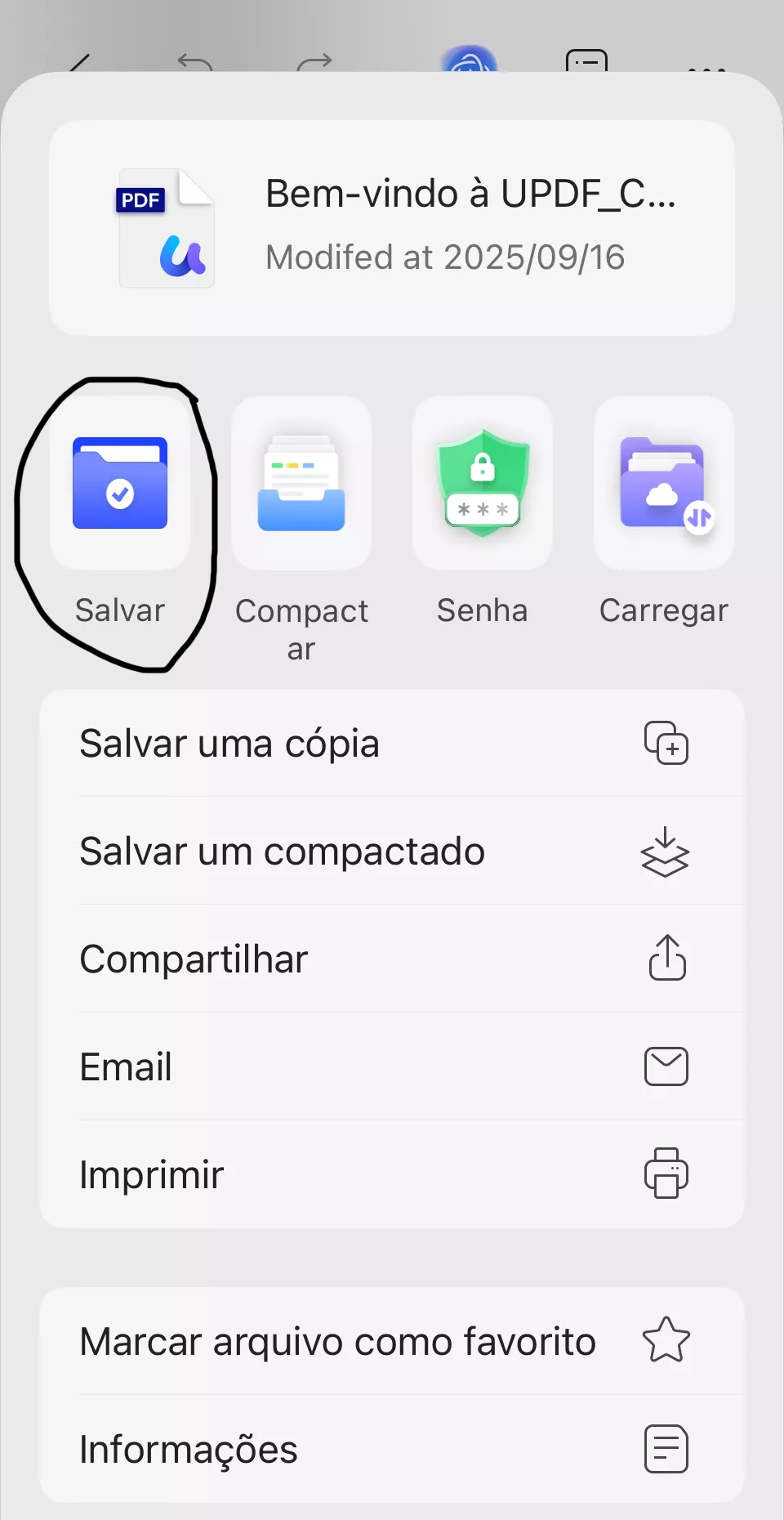 tirar senha de pdf no iPhone