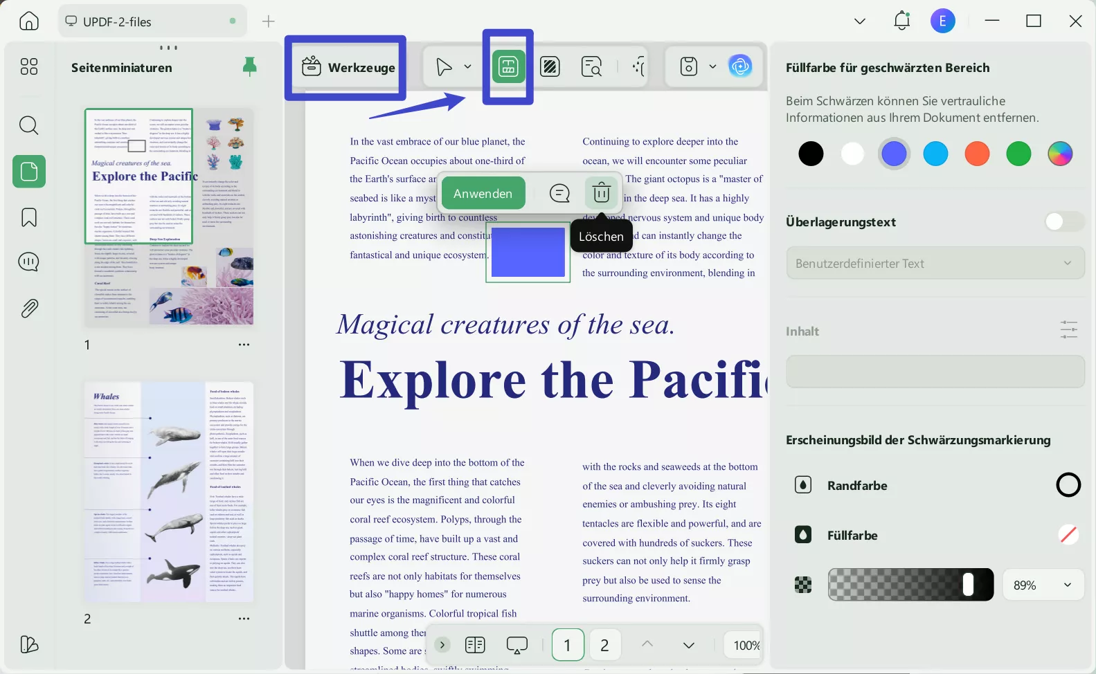 Text mit UPDF unter Windows redigieren