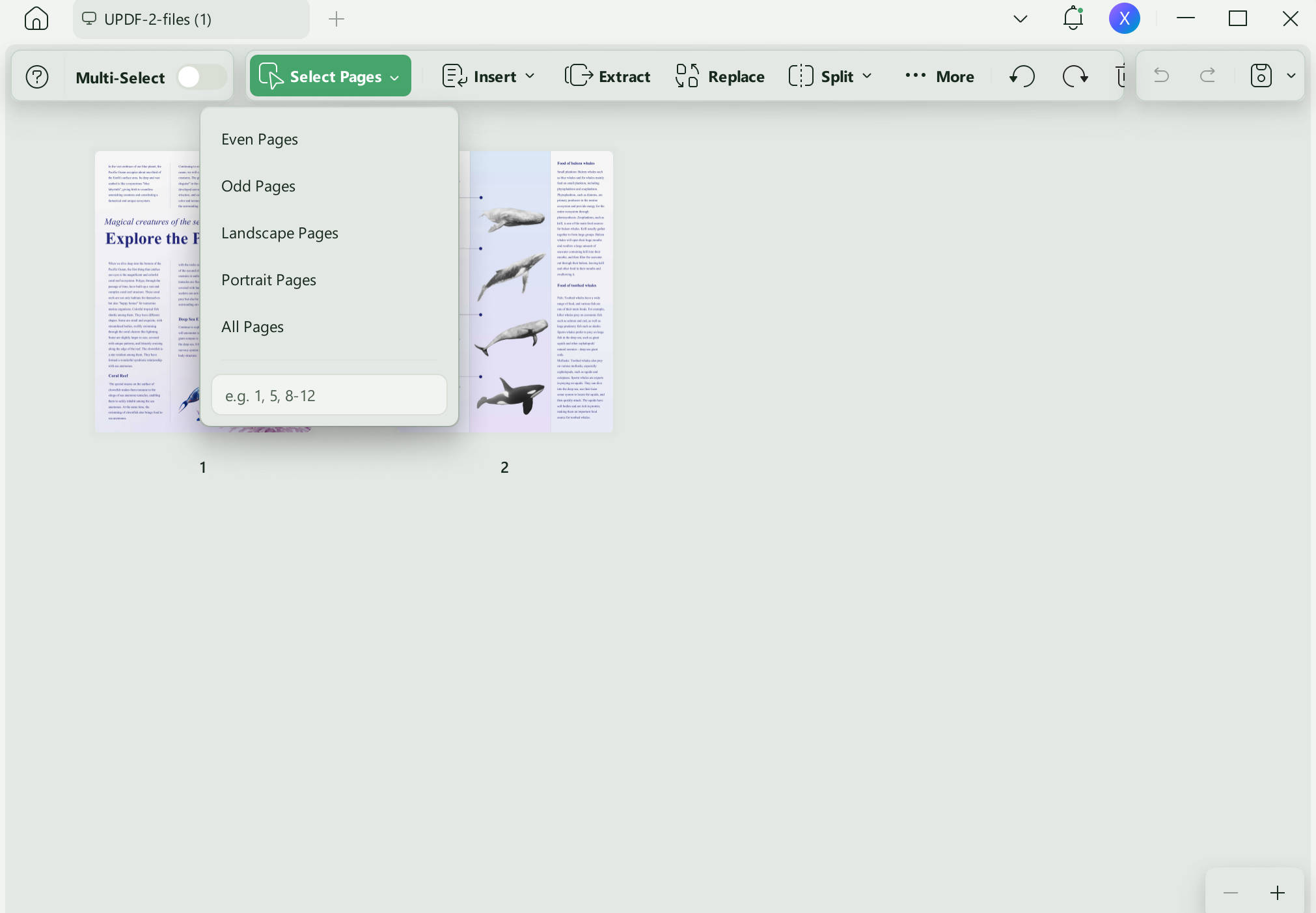 how to delete a pdf page in preview select pages