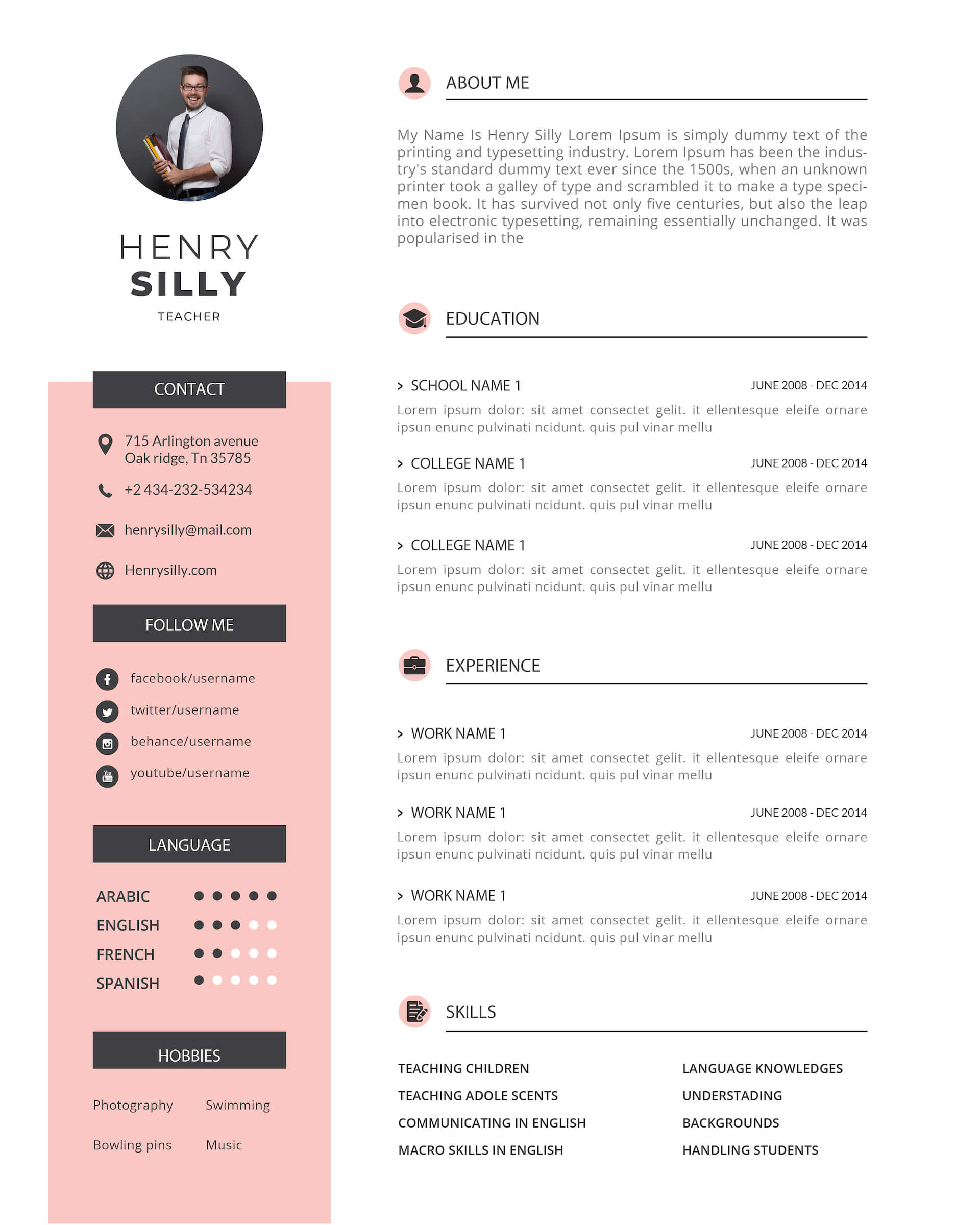 blank resume pdf Showcase Professional Journey in Style