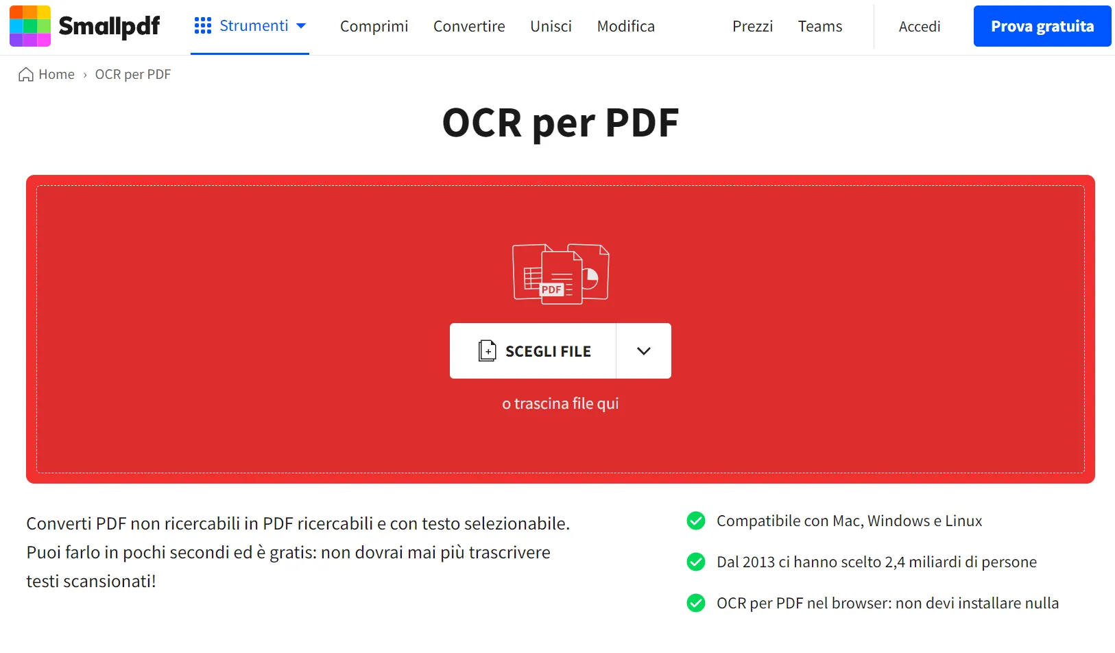 OCR online Smallpdf