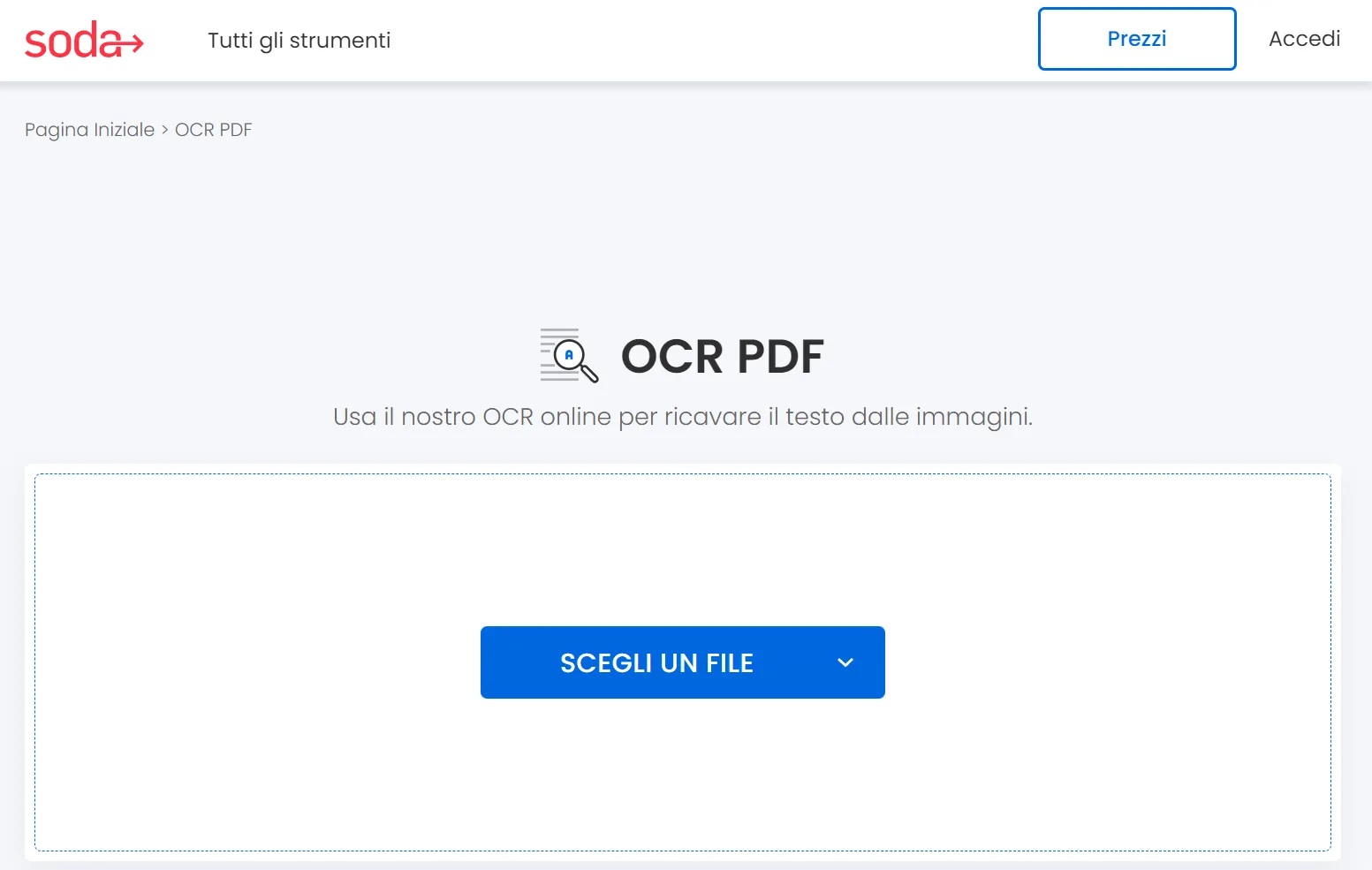 convertitore da PDF a Word scansionato con OCR