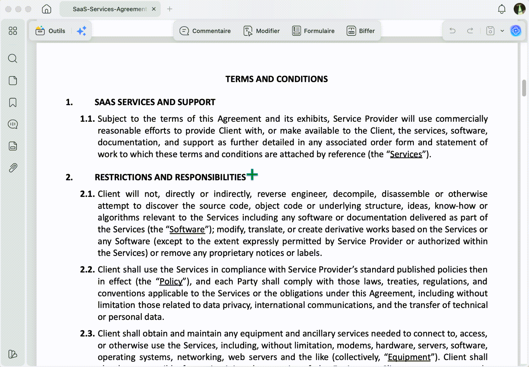 Traduction de mise en page bilingue