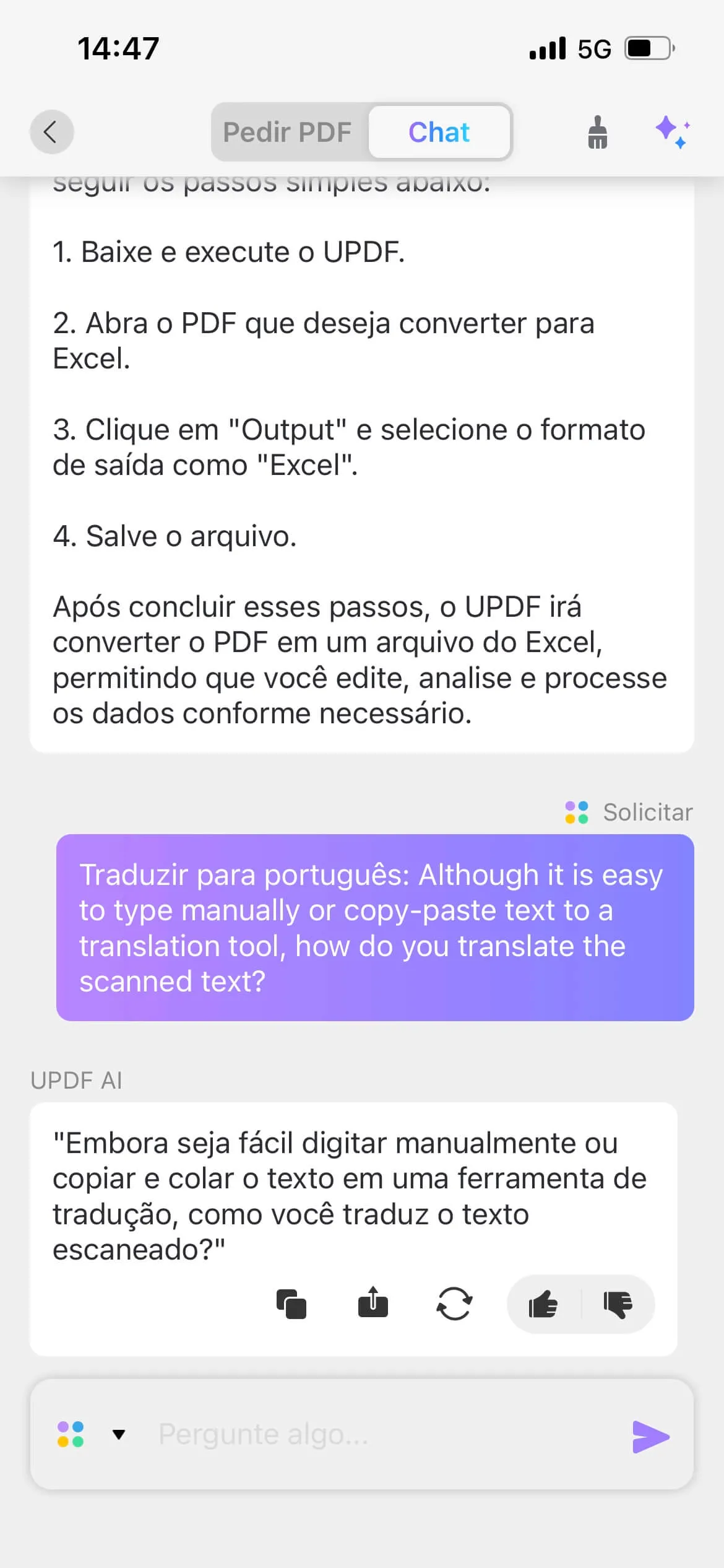 como traduzir pdf no celular