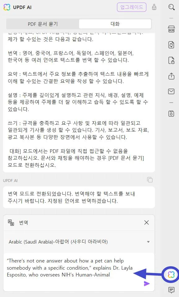 스캔된 pdf 번역