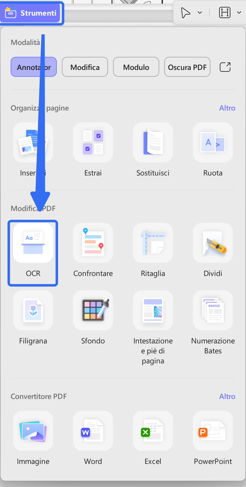 ocr pdf feature 