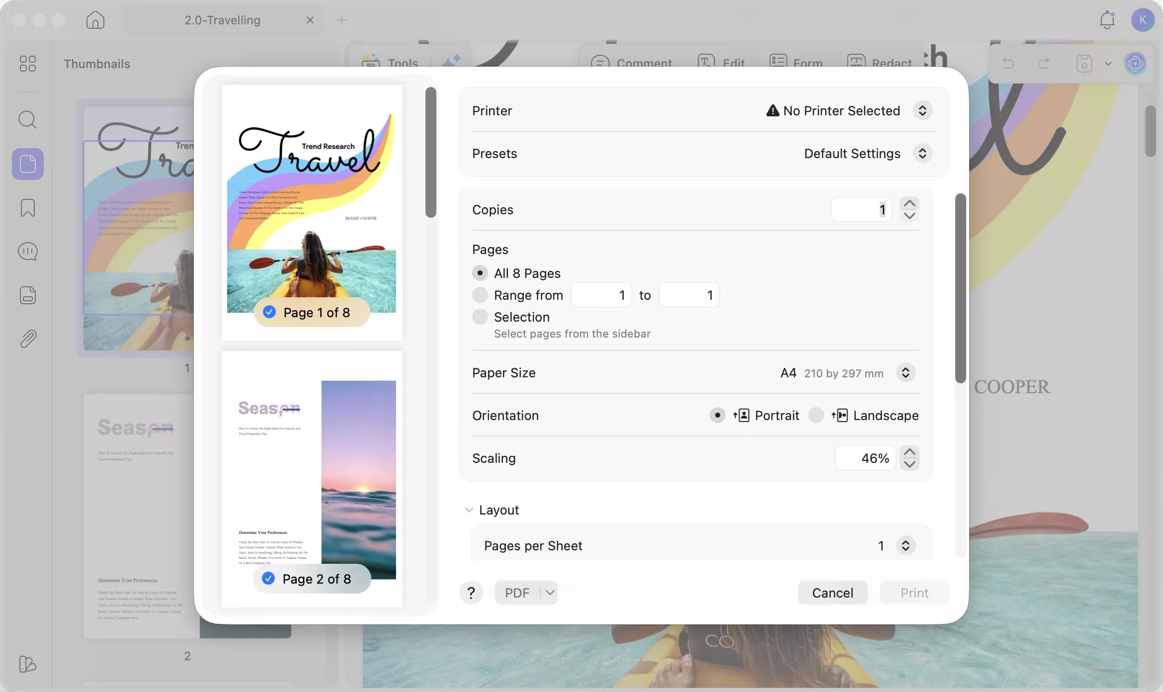 updf pring the magazing