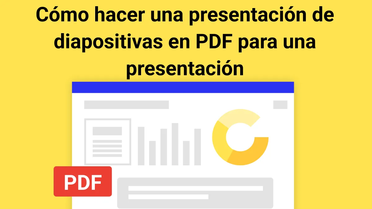 ¿Cómo hacer una presentación de diapositivas en PDF para una presentación con varios clics?