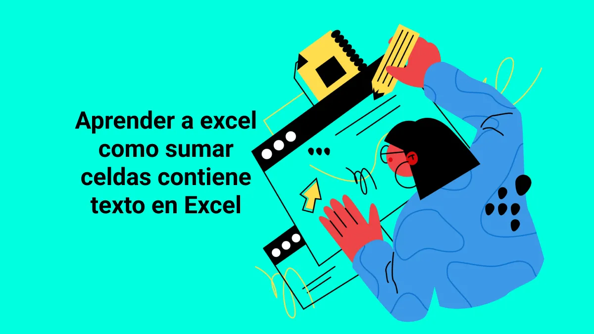 Engánchate para aprender a excel como sumar celdas contiene texto en Excel