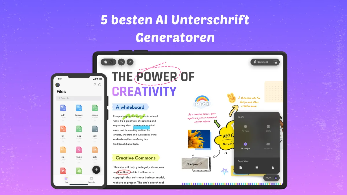 Lernen Sie die 5 besten AI-Unterschrift-Generatoren kennen