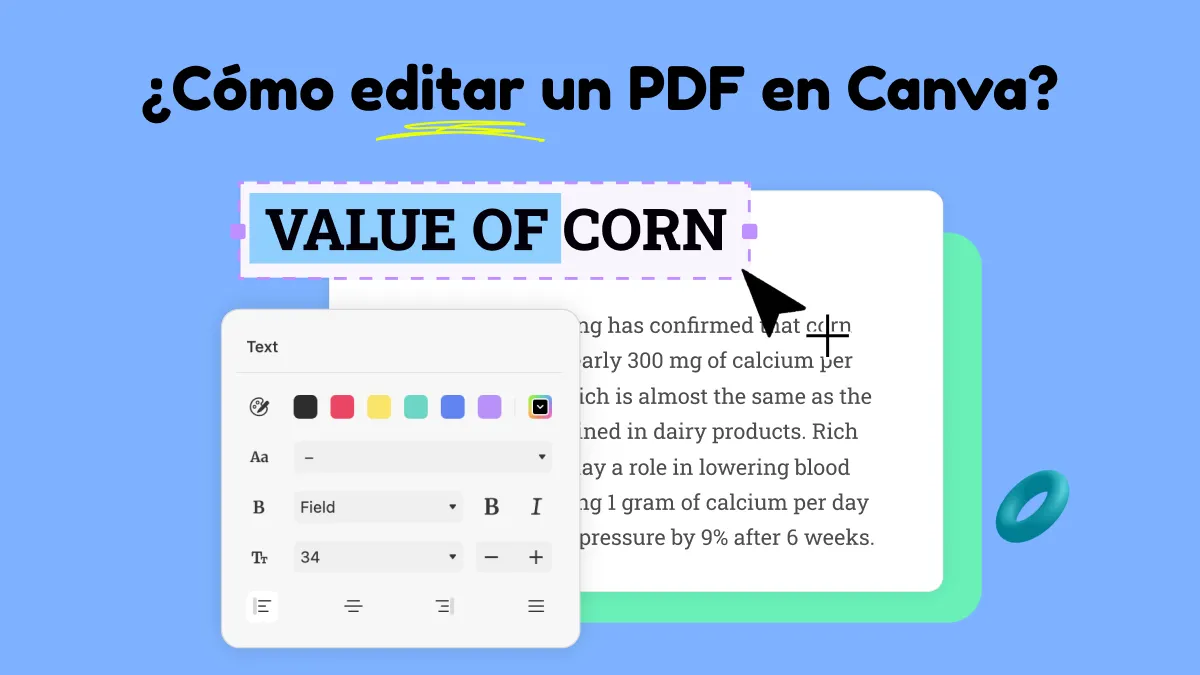 ¿Cómo editar un PDF en Canva?