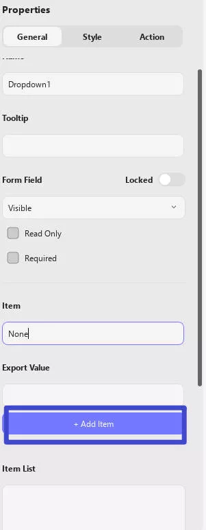how to edit drop down list in pdf updf
