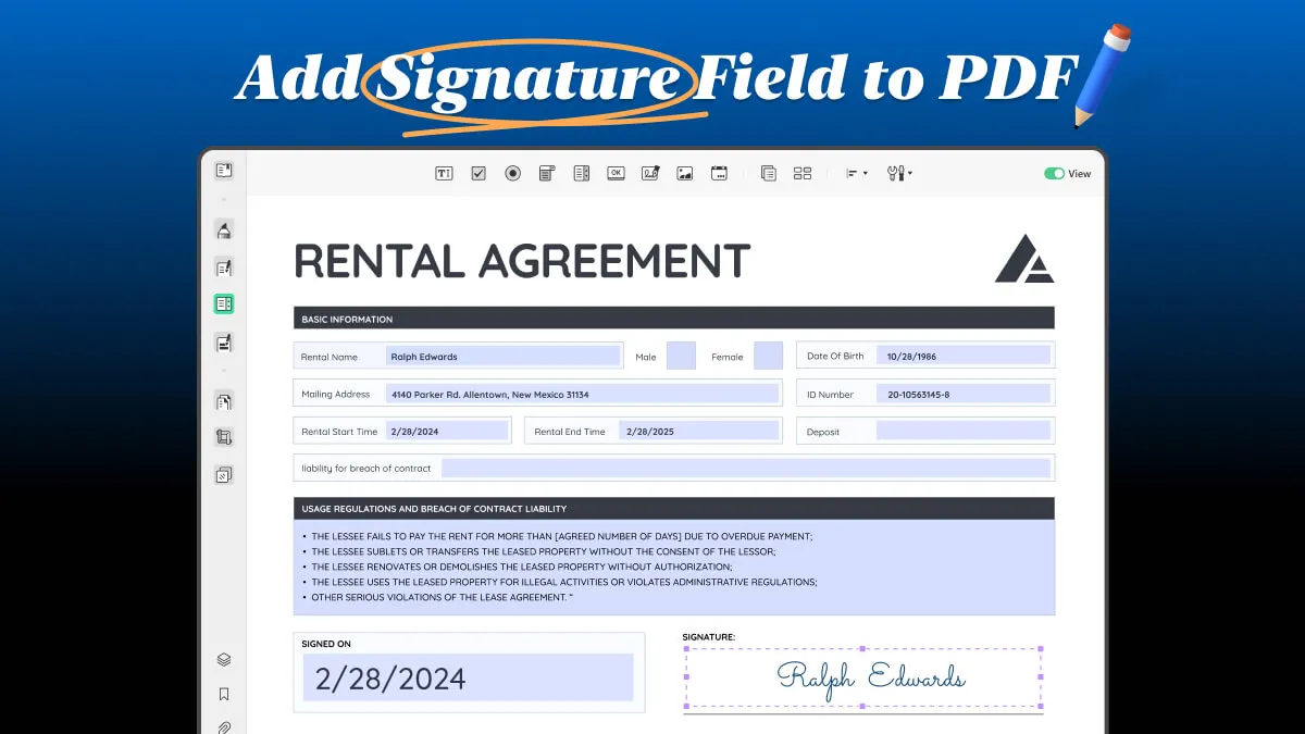 Effortlessly Add Signature Fields to Your PDFs with UPDF: A Complete Guide