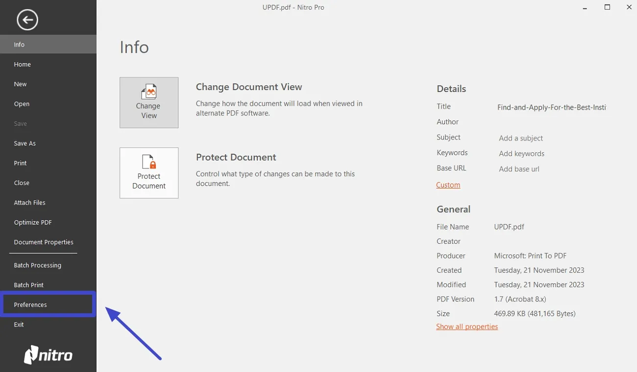 how to create digital signature in pdf access preference window in nitro