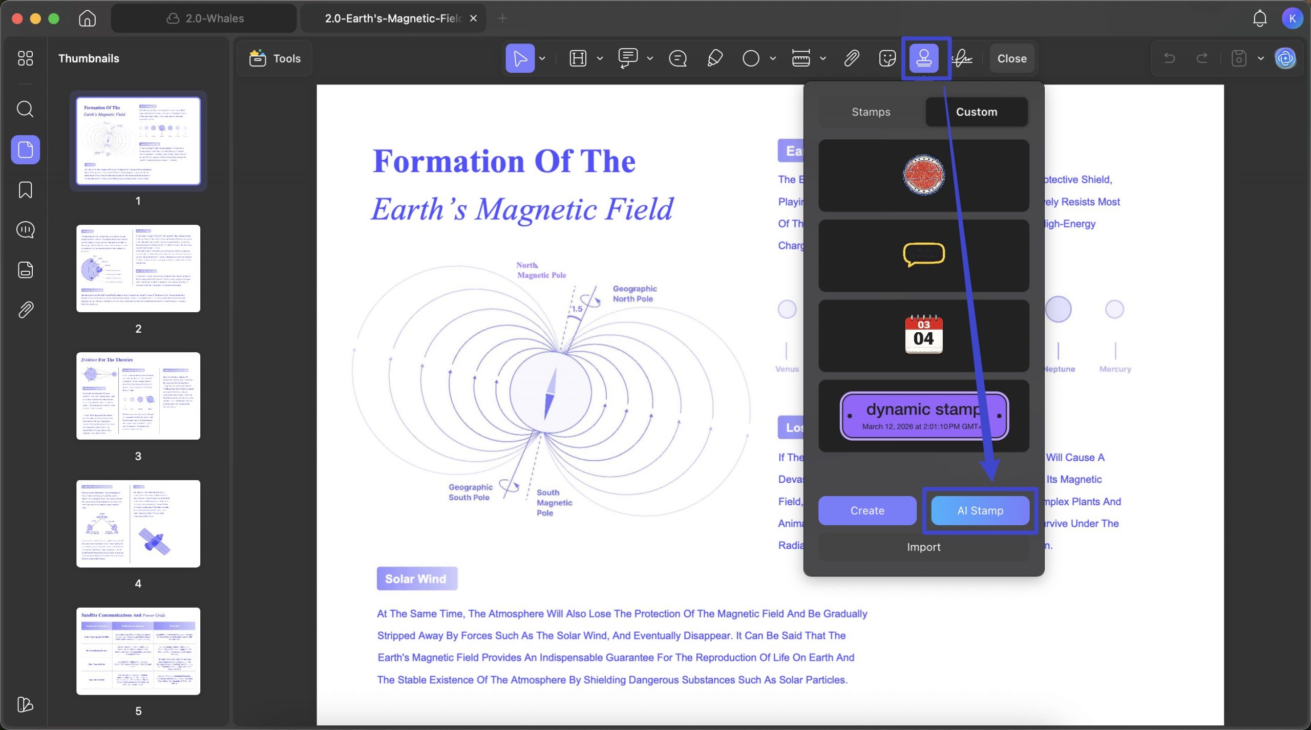 ai generate stamp