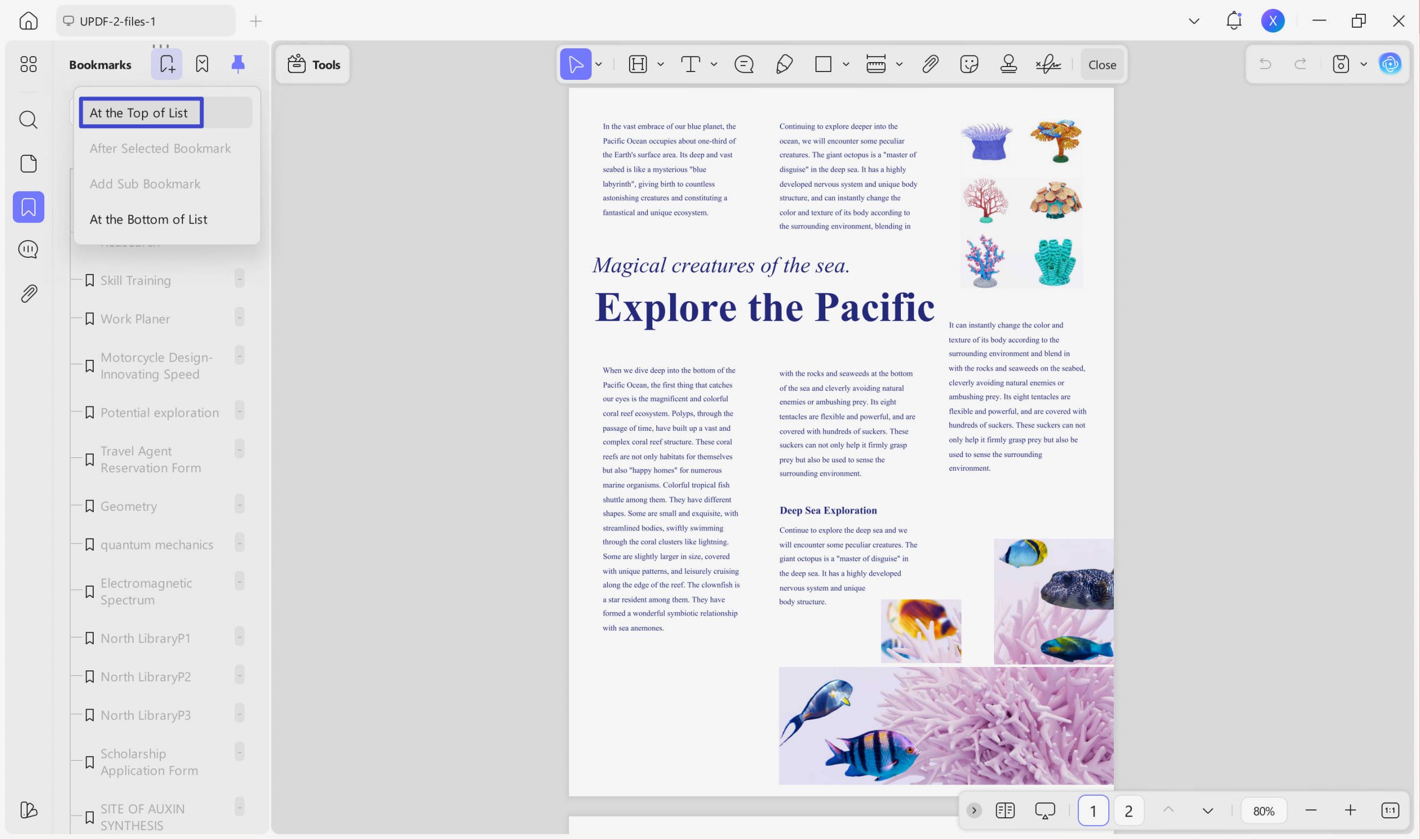 auto bookmark pdf add bookmark