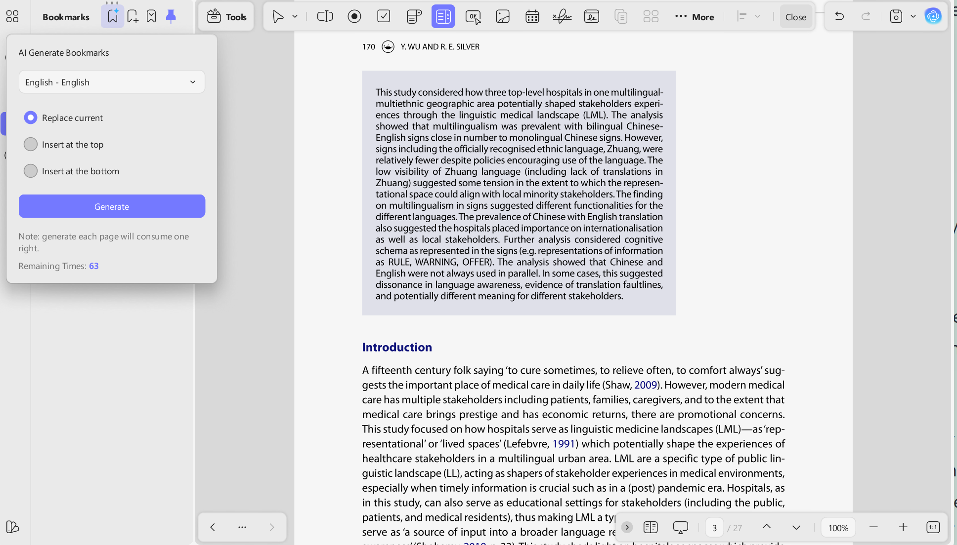 generate ai bookmark