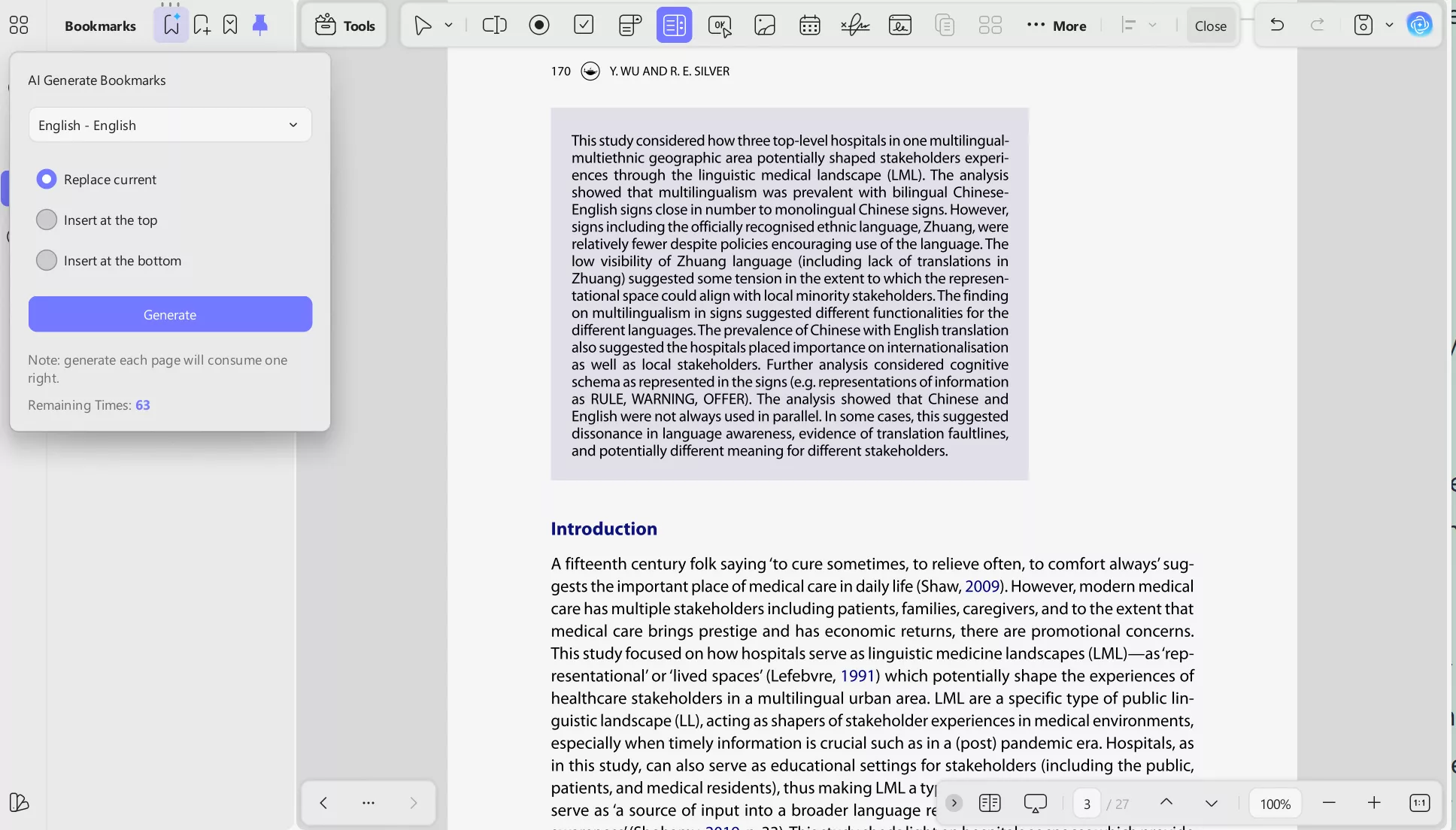 generate ai bookmark