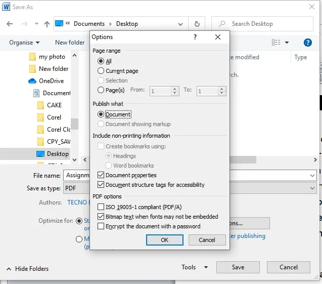 Creare segnalibri automatici nei PDF gratis con Microsoft Word