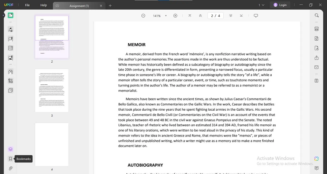 auto bookmark pdf bookmark icon