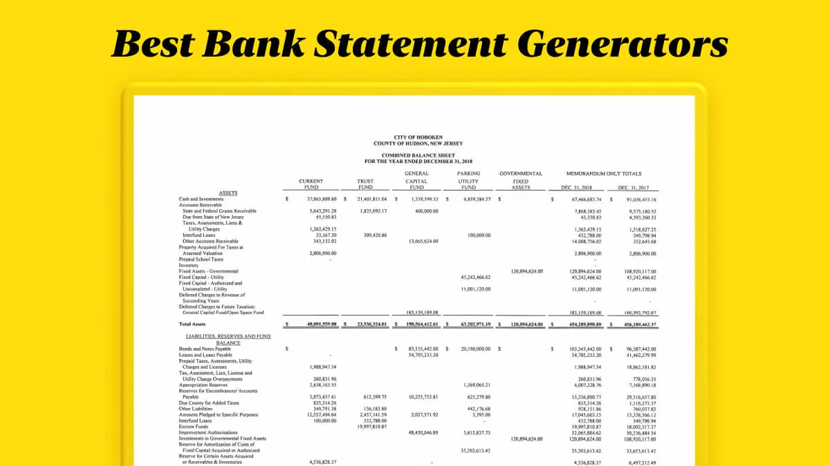 5 Best Bank Statement Generators You Can Use