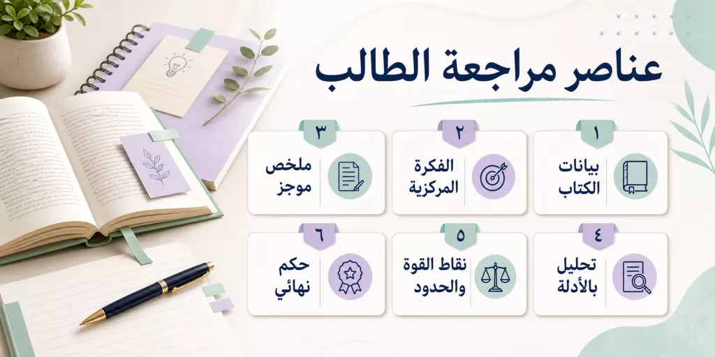 عناصر مراجعة الطالب