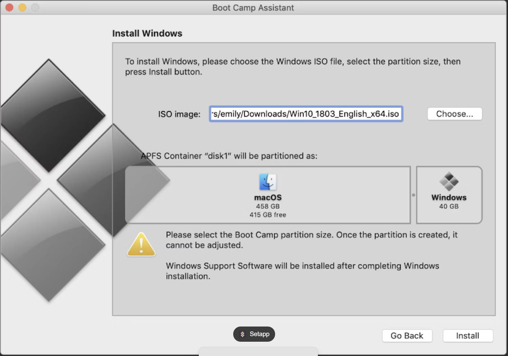 run windows software on mac boot camp